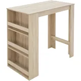 ML-Design Bartisch 117 x 106 x 57 cm Eiche Braun