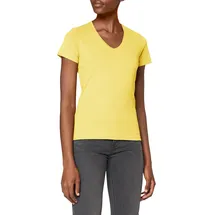 Stedman Apparel Damen Regular Fit T-Shirt Classic-T V-neck/ST2700, Gelb - Gelb, Gr. 42 (Herstellergröße: XL) - 42