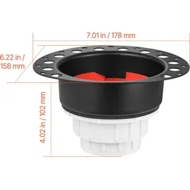 Vevor PVC-Ablaufset für freistehende Badewannen, mit PVC-Adapter für Ablaufgarnitur, kompatibel mit freistehenden Badewannen, bodenmontierten Badewannen & Inselbadewannen