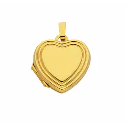 Ketten-Anhänger ADELIA ́S "Damen Goldschmuck 333 Gold Medaillon Anhänger", gold, Schmuckanhänger, Damen, Gelbgold 333, 333 Gold Goldschmuck für Damen