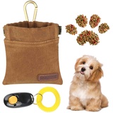 Leckerli-Tasche für Hundetraining,Freihand-Hundeleckerli-Tasche mit automatischem Verschluss,robuste Hundefuttertasche kompakt & funktionell Baumwollfuttertasche Hundetraining für schnelle Belohnung