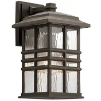 Elstead Lighting Außenleuchte Wandlampe Laterne Glas Bronze H 35,9