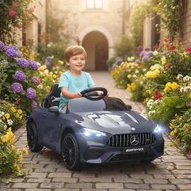 aiyaplay Kinder Elektroauto 12V Mercedes-AMG grau