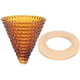 Wiederverwendbarer Glas-kaffeefilter, Trichter Und Zubehör Zur Kaffeezubereitung, Braun