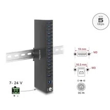 DeLock Industrie Hub 16 Port, USB-A