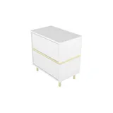 Möbel Kraft Nachtschrank Marika 49 x 50,5 x 29,5 cm Weiß