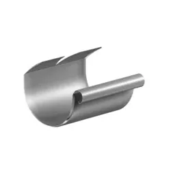 SAREI Dachrinnenverbinder »Dachentwässerung«, halbrund, Aluminium - beige