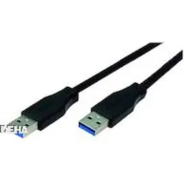 Bachmann USB-A auf USB-A 1 m Schwarz