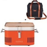 everdure Holzkohlegrill Cube Farbe Orange tragbar inkl. Transporttasche - Everdure