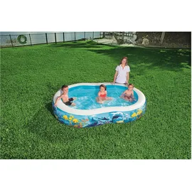BESTWAY Family Pool Sea Ground, 262 x 157 x 46 cm