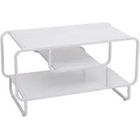 MCW Couchtisch Weiß, Metall, 80x45x40 cm, Wohnzimmer, Wohnzimmertische, Couchtische