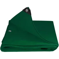 Abdeckplane | Polyethylen | Grün | 650 g/m2 | 5x8m | Gewebeplane | Schutz