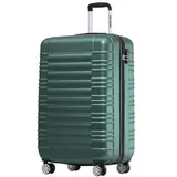 TRVLMORE Koffer & Trolleys - Handgepäck Koffer - Reisekoffer Mit Rollen - Handgepäck Trolley 55x40x20, Hartschalenkoffer Klein, Koffer Handgepäck 55x40x20 Leicht, Trolley Handgepäck, Suitcase, Schwarz