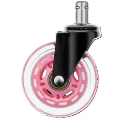 DELTACO Rollen für Gaming-Stühle, 5 Stück, pink