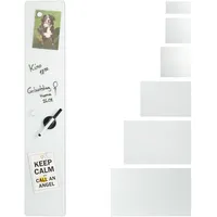 Relaxdays Magnettafel 15 x 80 cm Weiß