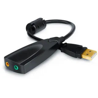 Aplic USB-Soundkarte extern, Virtual 7.1 Surround, Windows 10 & Mac OS X kompatibel
