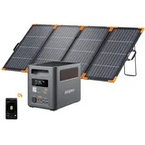 AFERIY 1800W Tragbare Powerstation 1024Wh mit 400W Solarpanel, Erweiterbar Auf 5120Wh LiFePO4 Solargenerator & 1Std Schnellladung, <10ms USV, 9 Ausgänge, mit APP, für Camping/Garten/Notfall