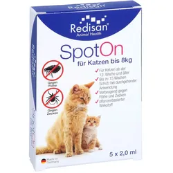 Redisan Spot On für Katzen -gegen Zecken und Flöhe