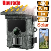 4K 46MP Wildkamera WiFi Solar Jagdkamera Überwachungskamera IR Nachtsicht IP66