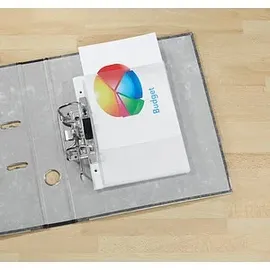 Lands Prospekthüllen DIN A5 transparent genarbt 0,08 mm, 100 St.