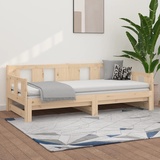 vidaXL Tagesbett Ausziehbar Massivholz Kiefer 2x(90x200) cm - Ausziehbares Tagesbett - Ausziehbare Tagesbetten - Tagesbett Aus Holz - Tagesbett Aus... - Braun