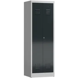 Classix Spind anthrazit, lichtgrau X-510428, 1 Schließfach 59,0 x 50,0 x 180,0 cm