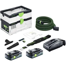 Festool CTLC SYS Akku Absaugmobil 36 V ( 2x 18 V ) Staubkl. l + 2x Akku 4,0 Ah + Ladegerät