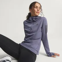 adidas Own The Run Winterized Hooded Half-Zip, Preloved Violet, M