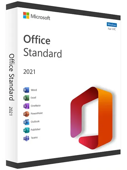 Microsoft Office Office 2021 Standard  für Windows kompatibel für 32/64 Bit Sofo...