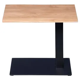 m2 Kollektion Beistelltisch BIBI, 2 in Wildeiche massiv, B/H/T = 55x50x40cm
