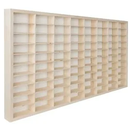 Kruzzel Sammlervitrine 78,5 x 40 x 4,5 cm Beige