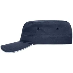 Basecap "MB6555" Military-Sandwich-Cap - navy/white