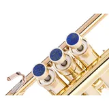 HEAVY Trompete benutzerdefinierte Fingerknöpfe für alle Yamha (alle YTR), Stomvi, Shagerl, Carol Brass und Fides Trompeten, Yamaha Flügelhorn 631/731, Yamaha Kornett Modelle (rohes Messing,