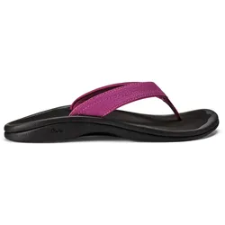 Olukai Damen Ohana Flip Flop, 38 - orchid flower/black
