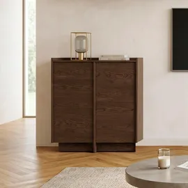 petits-meubles Buffet Japandi 102 x 0 x 0 Dunkles Holz