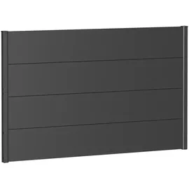 Biohort Sichtschutzelement 150 x 90 cm Dunkelgrau Metall