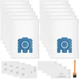 Packung Mit 12 Pure Gn 3d Staubbeuteln, Kompatibel Mit Miele Hyclean Gn Classic C1 Complete C2 Complete C3, S2 S5 S8 S800 S600 Serien-staubsaugern Mit 4 Motorfiltern Und 4 Abluftfiltern