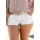 Buffalo Hotpants mit Taschen, kurze Hose, Jeansshorts, elastisch weiß 42