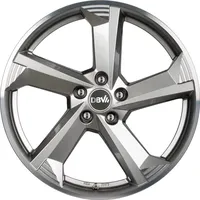 DBV Torino III 8x19 ET55 5x108 70,1, hyper silber, Front poliert