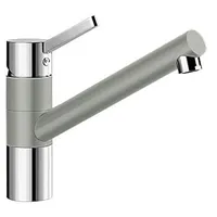 TIVO, Küchenarmatur, SILGRANIT-Look, perlgrau/chrom, Niederdruck