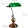 Relaxdays Bankerlampe Grün