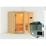 Karibu Fiona 1 inkl. 9 kW Ofen + Steuergerät Easy Finnisch