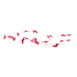Myflair Möbel & Accessoires Dekoobjekt »LED-Lichterkette, Weihnachtsdeko rot«, mit 20 LEDs, mit kleinen Weihnachtsstiefeln, Länge ca. 235 cm Myflair Möbel & Accessoires rot