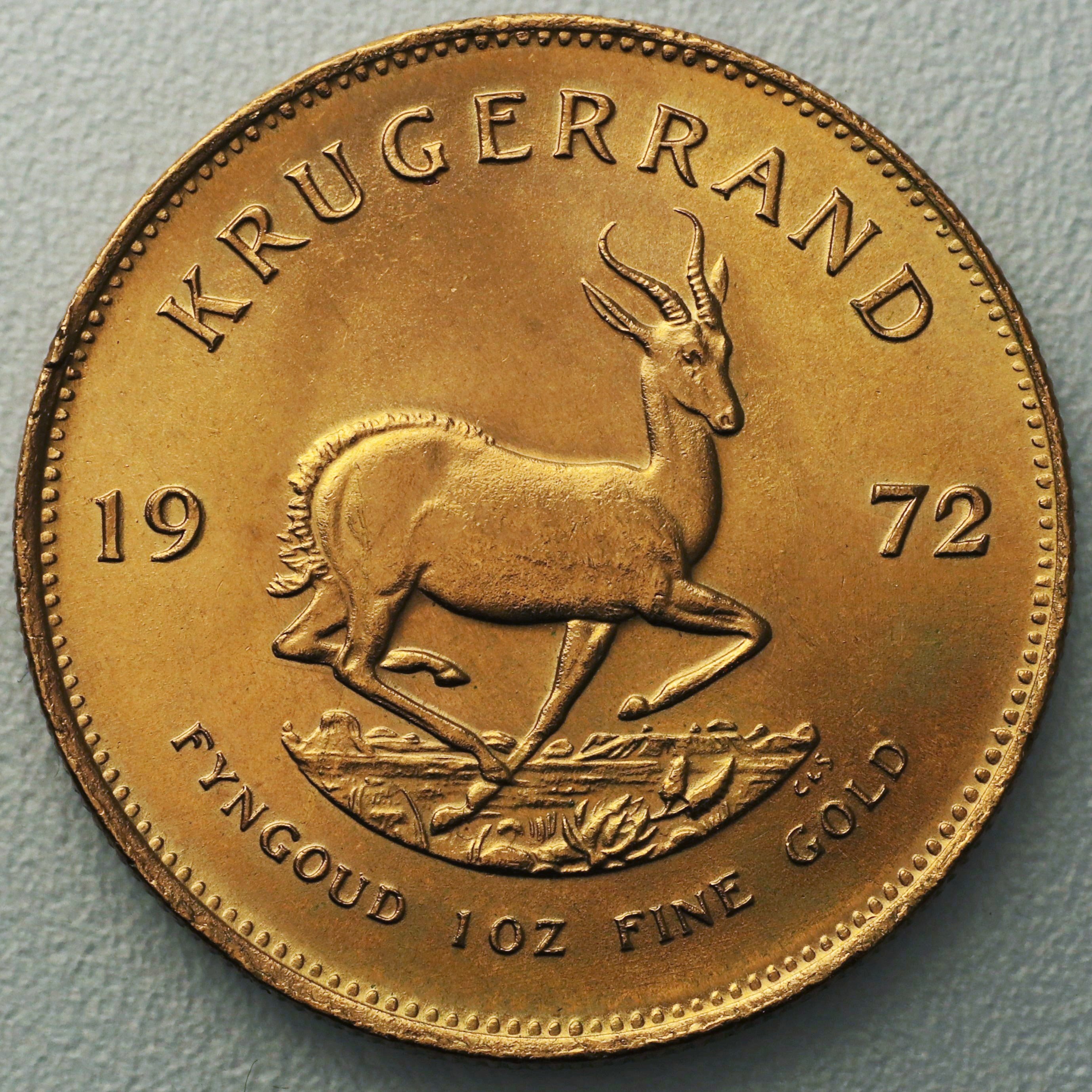 Goldmünze 1oz Krügerrand 1972 (Südafrika)