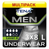 Tena For Men Premium Fit Level 4 - Groß (3 Packungen à 8 Stück)