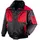 schmidt's eigenmarke texxor Pilotenjacke Oslo Arbeitsjacke mit abnehmbaren rmeln schwarz rot S, 4180