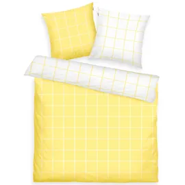 Tom Tailor LARGE CHECK Gelb 200 x 220 cm + 2 x 80 x 80 cm