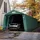 TOOLPORT 3,3x9,6m Zeltgarage, PVC-Plane, dunkelgrün, mit Statik (Erduntergrund) - (58314)