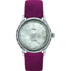 Sinn Damenuhren 456 St Perlmutt W 534.011 - perlmutt weiß,rot - 34mm