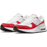 Nike Air Max SYSTM (GS), WHITE/WHITE-UNIVERSITY RED-PHO, 40